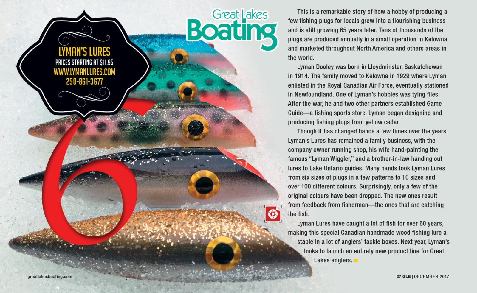 GiftGuide: Lyman's Lures Tradition of hand-painted wooden lures continues  in Canada